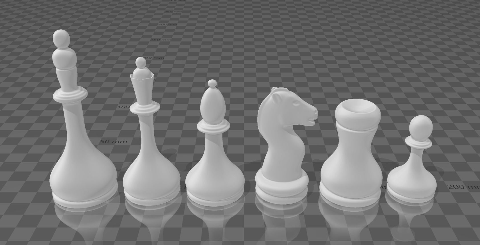 Elegant and Fancy Chess Pieces 3d printable 3D print model_3