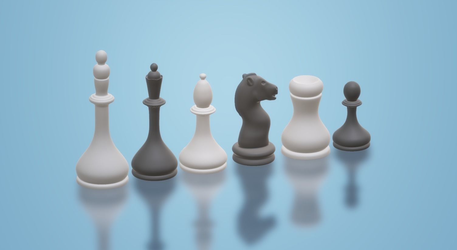 Elegant and Fancy Chess Pieces 3d printable 3D print model_4