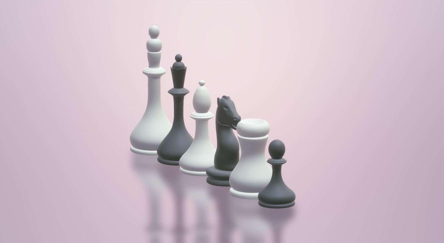 Elegant and Fancy Chess Pieces 3d printable 3D print model_5