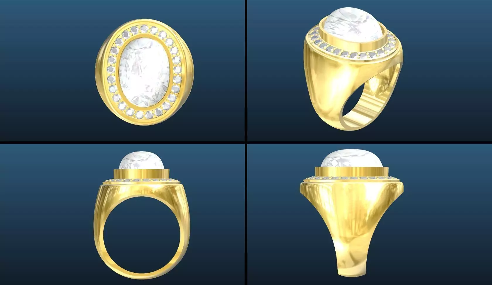 Ring for man 3D print model_0