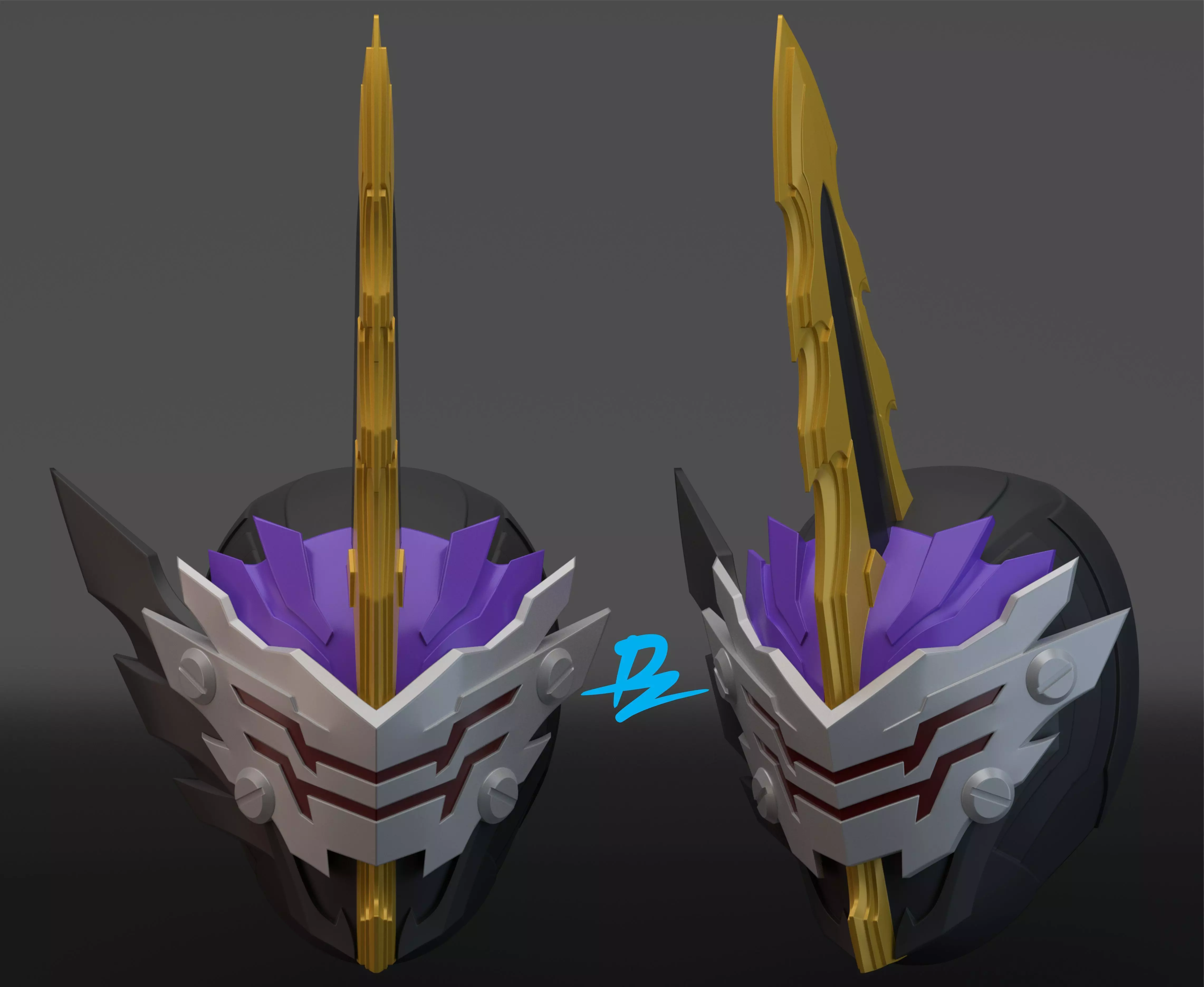 kamen rider calibur 3D print model_0