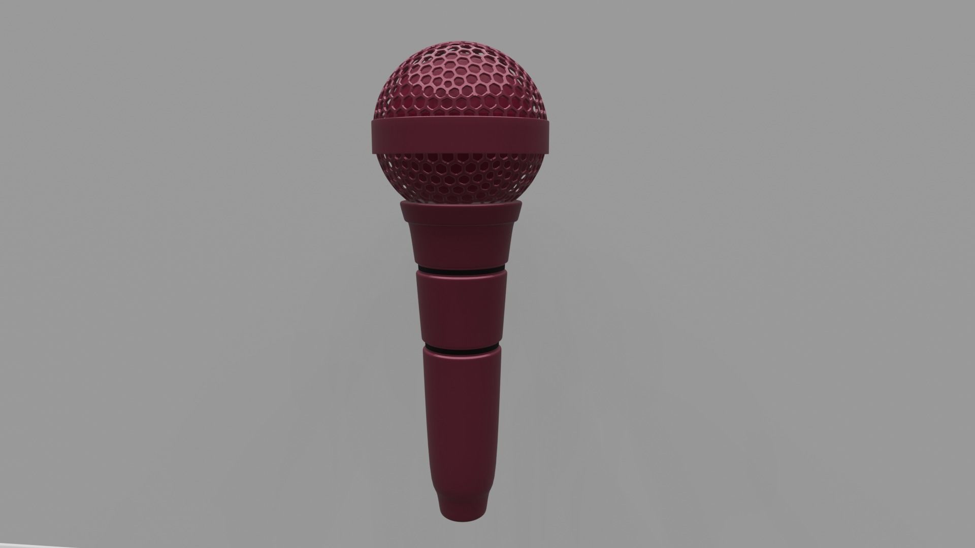 Microphone cartoon 3D print model_1