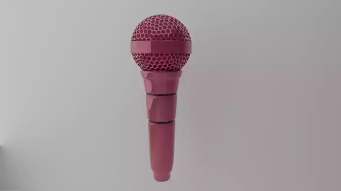 Microphone cartoon 3D print model