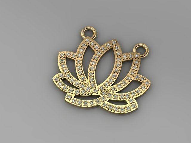 FLOWER PENDANT 3D print model