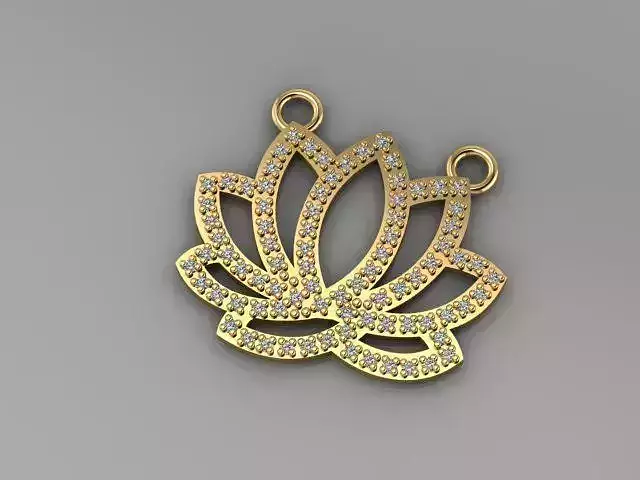FLOWER PENDANT 3D print model