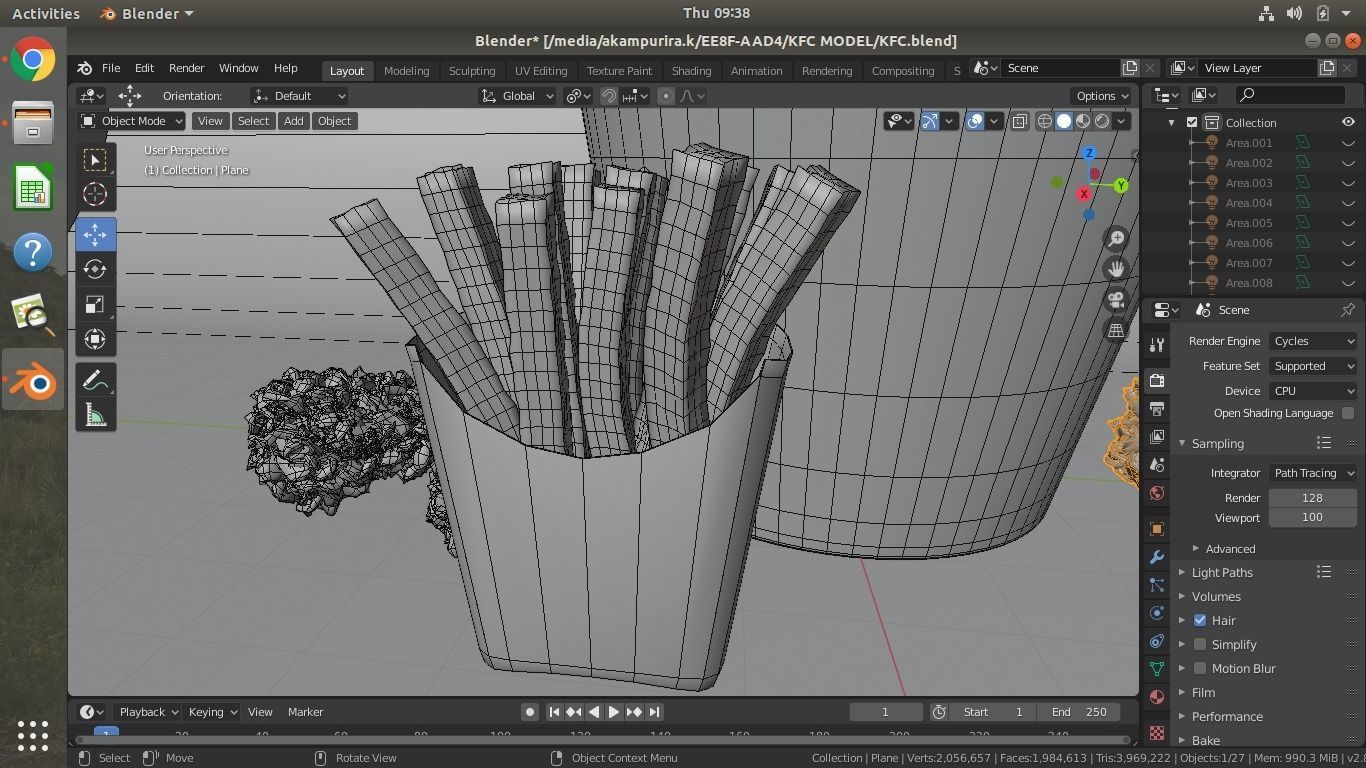 KFC FRIES AND CHICKEN 3D model_11