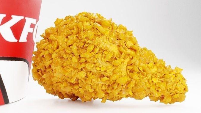 KFC FRIES AND CHICKEN 3D model 7