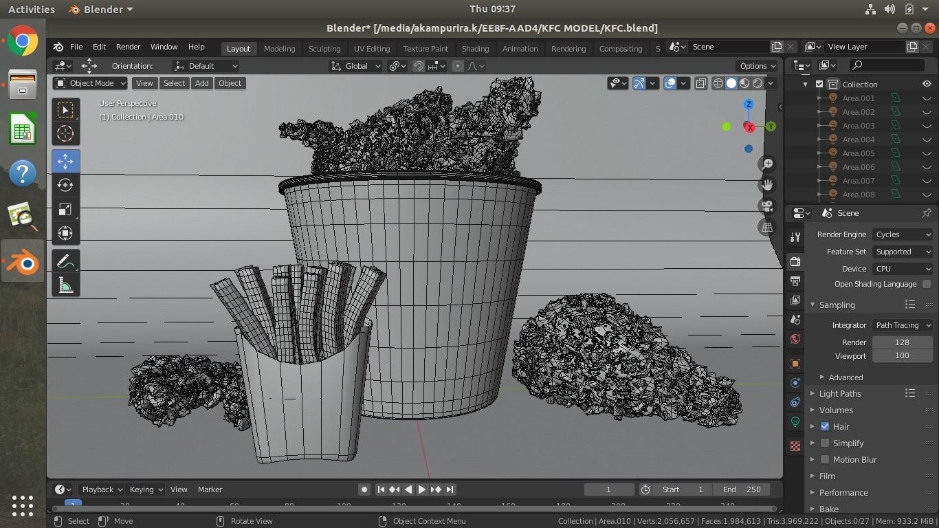 KFC FRIES AND CHICKEN 3D model_12
