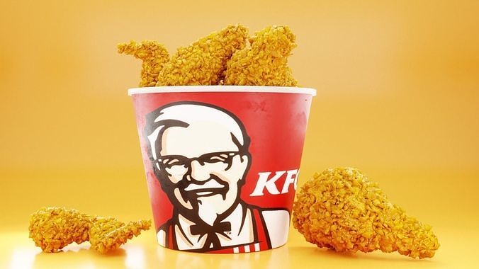 KFC FRIES AND CHICKEN 3D model 4