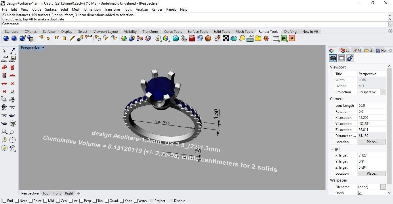 Ring Solitere 3D print model_5