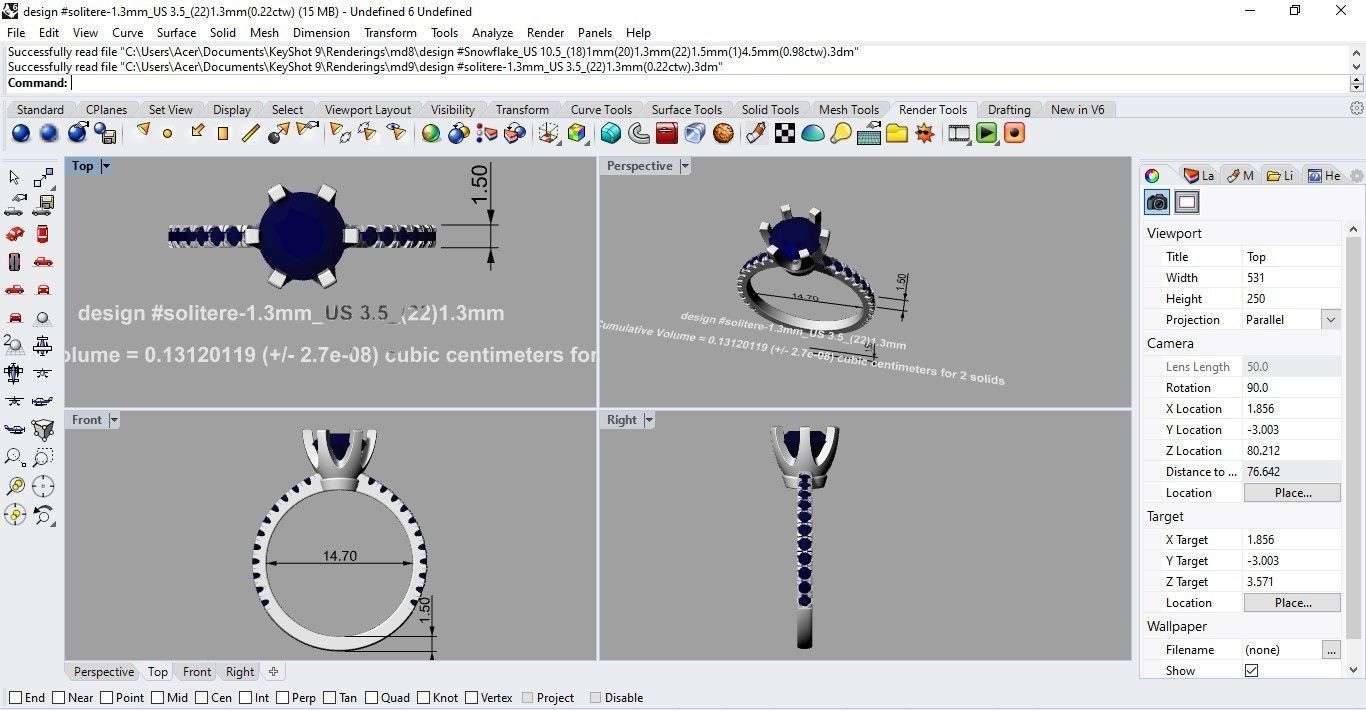 Ring Solitere 3D print model_4