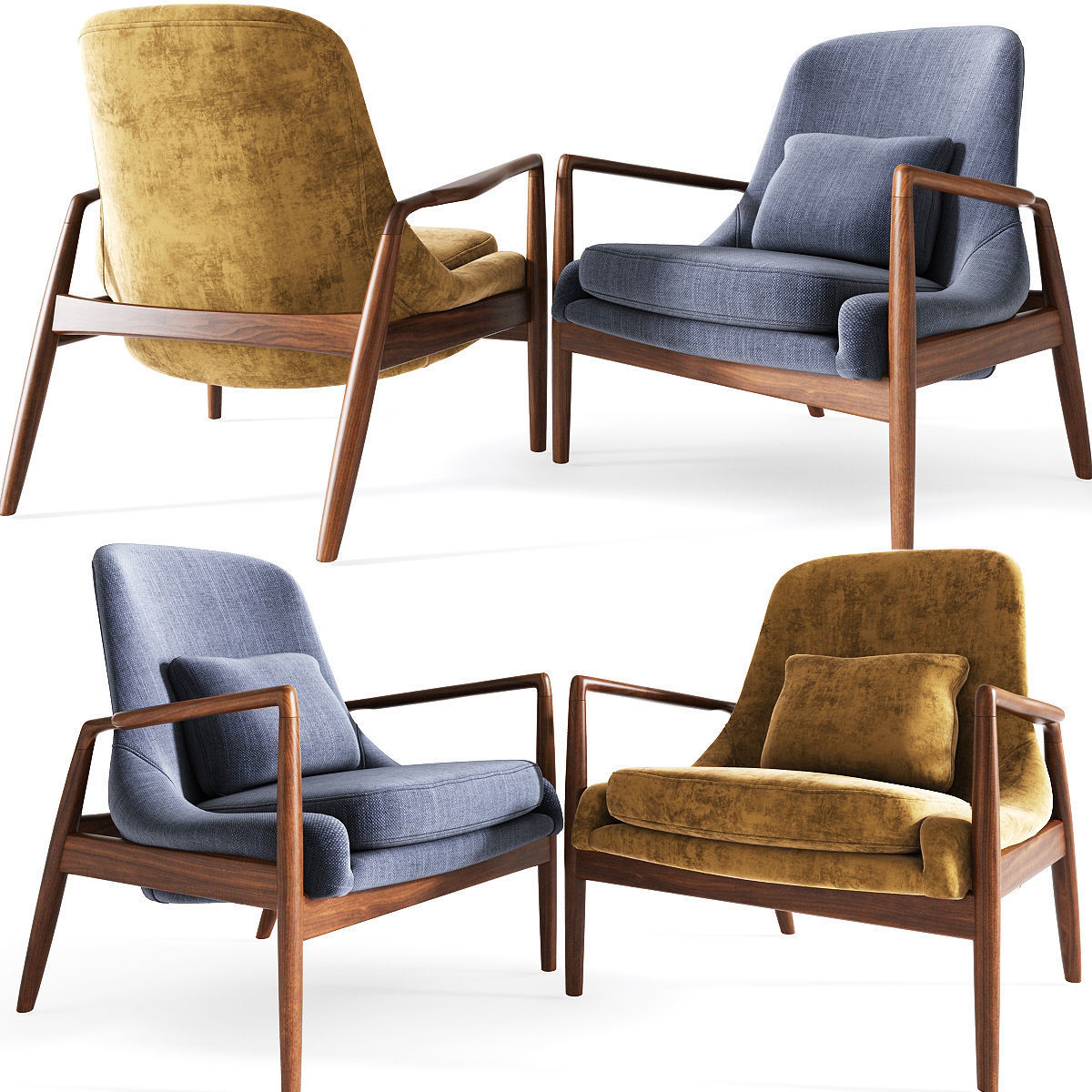 Modern Lucas Armchair 3D model CGTrader