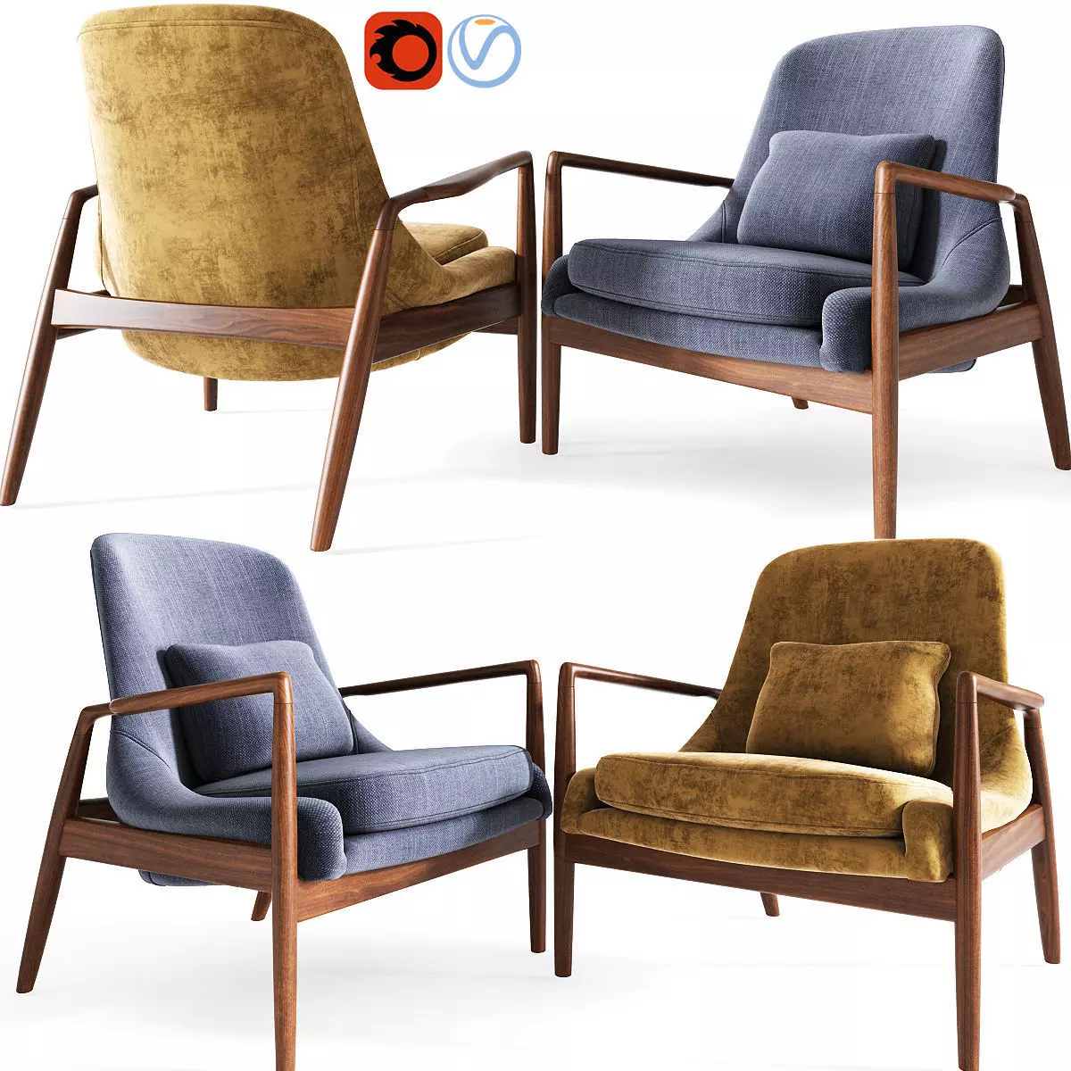Modern Lucas Armchair 3D model