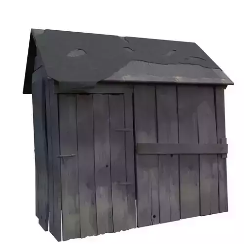 Small Shack Low-poly 3D model