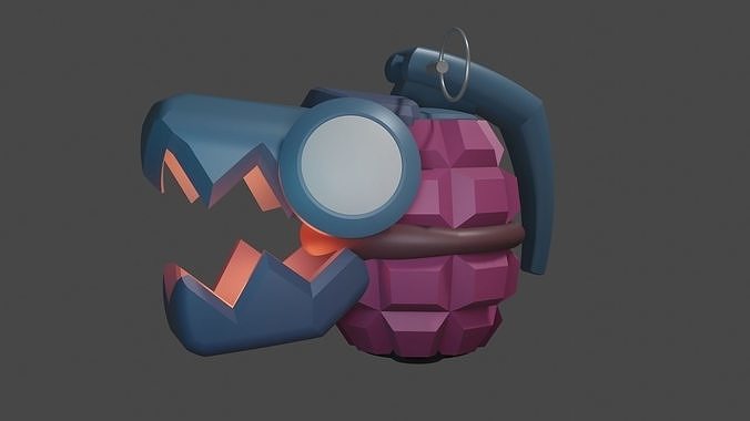 Grenade FLAME CHOMPERS  jinx league of legends wild rift cosplay 3D print model