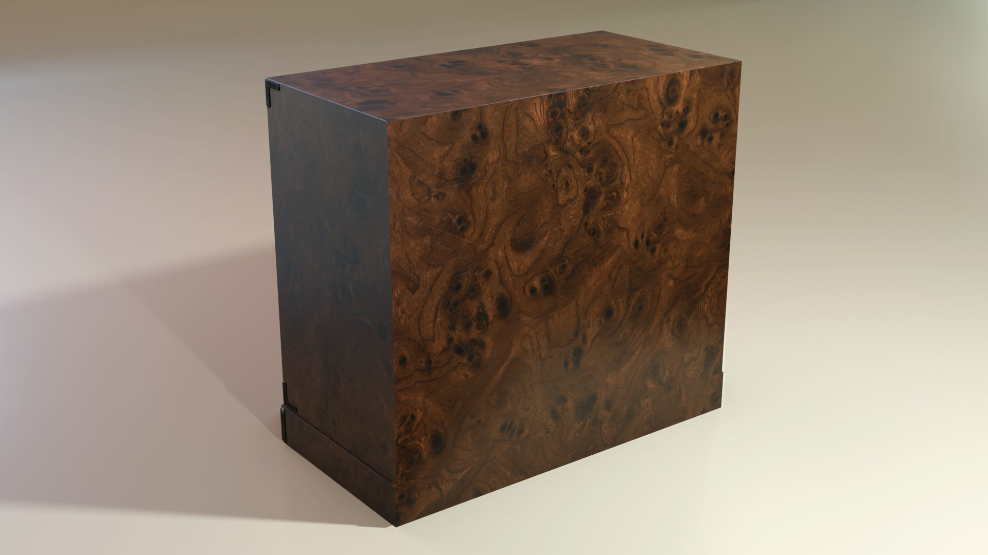 Japanese folk art chest of drawer 3D model_3