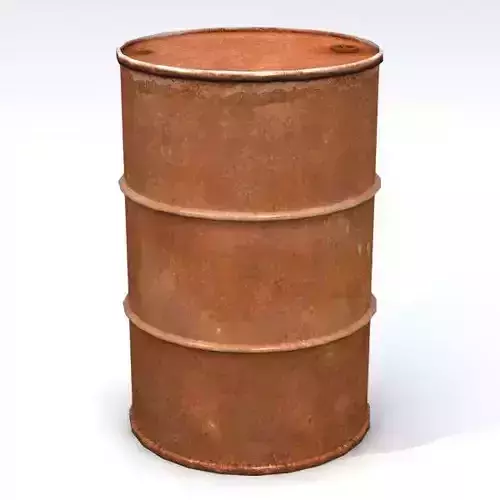 Rusty Old 55 Gallon Drum