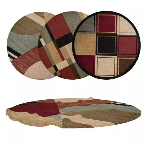 Round Rug Set 273