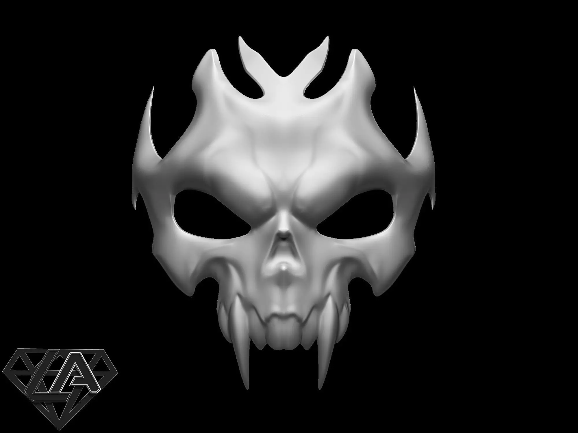 Shao Kahn MK11 mask 3D print model_0