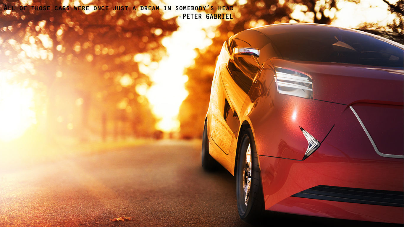 Hatchback Car 3D model_1