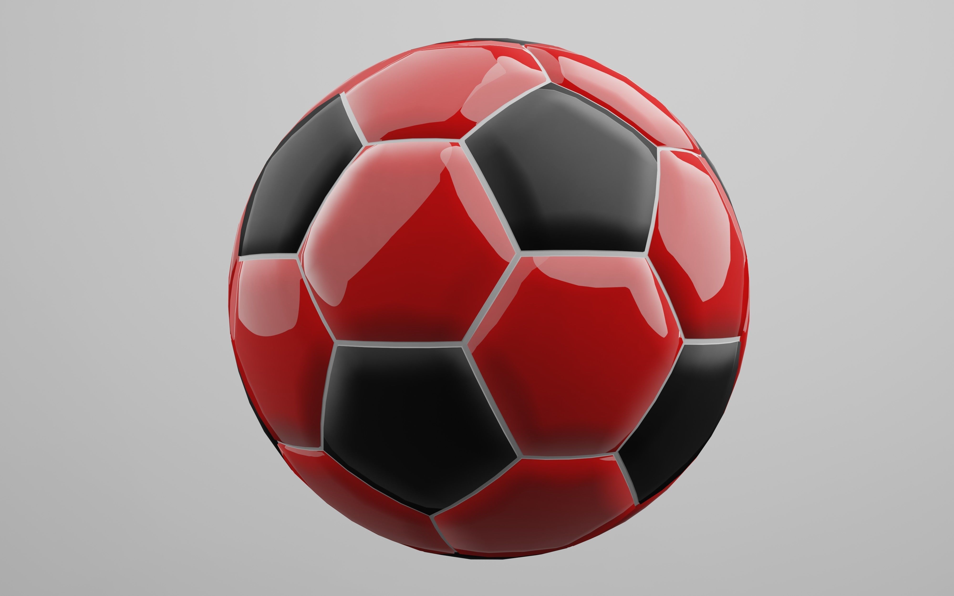 Soccer ball model 3D print model_5