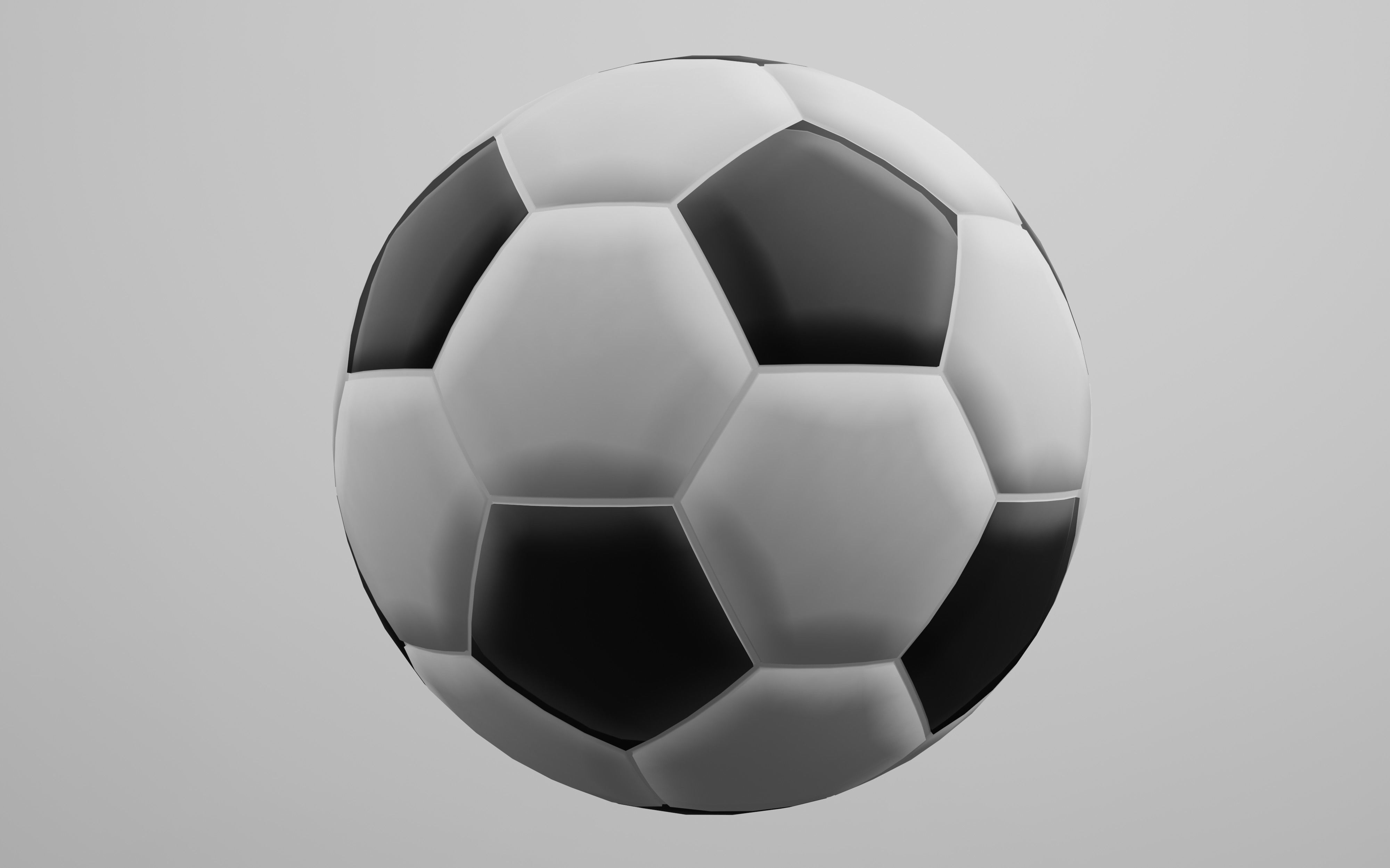 Soccer ball model 3D print model_4