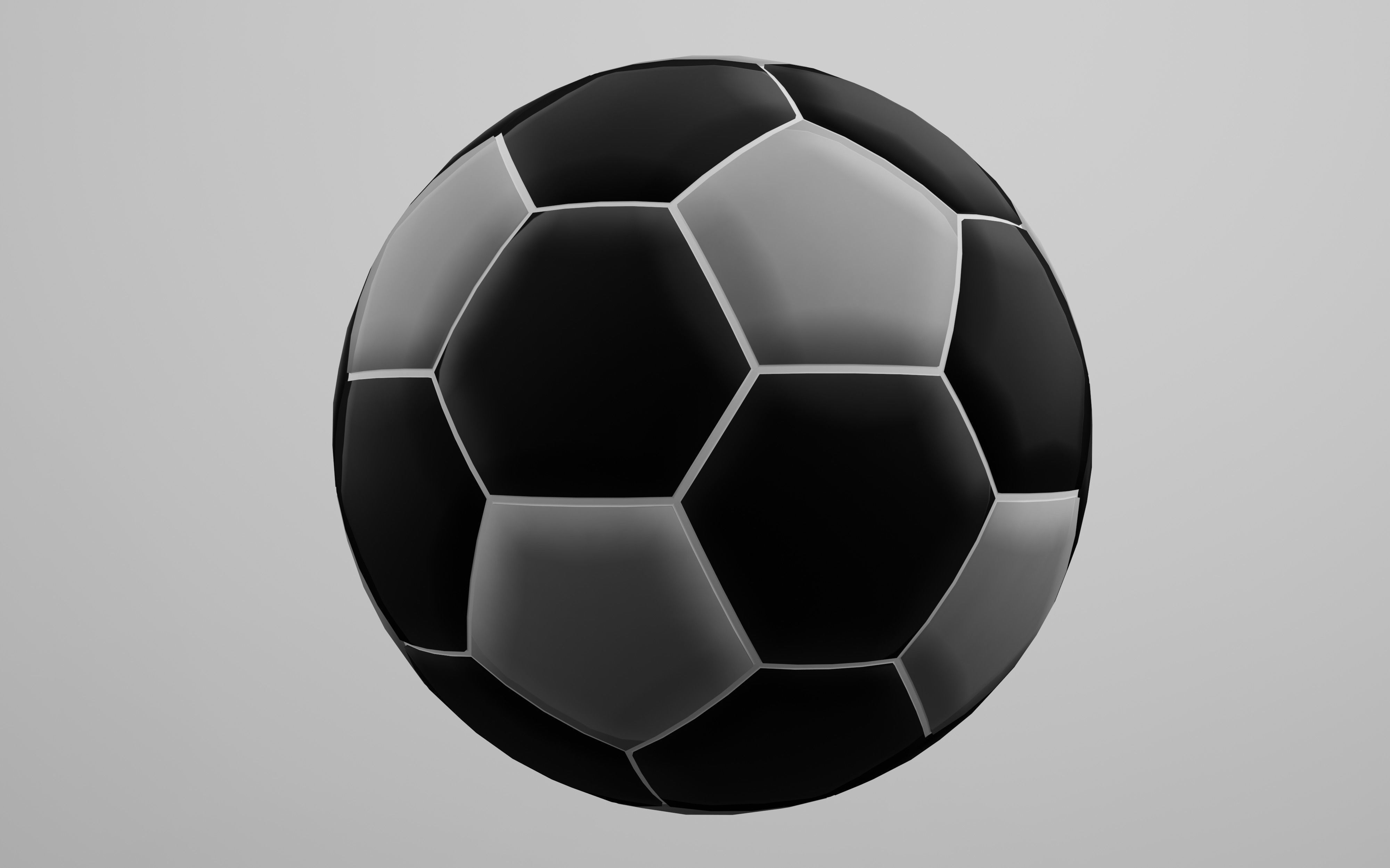 Soccer ball model 3D print model_3