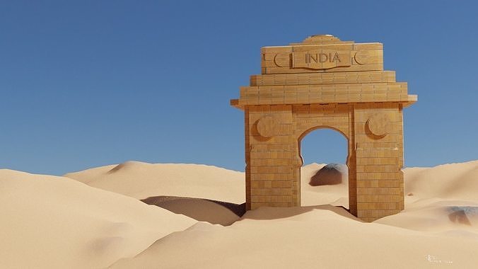 India Gate 3D Model 3D model