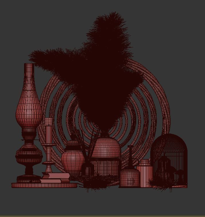 decorative set 13 3D model_4