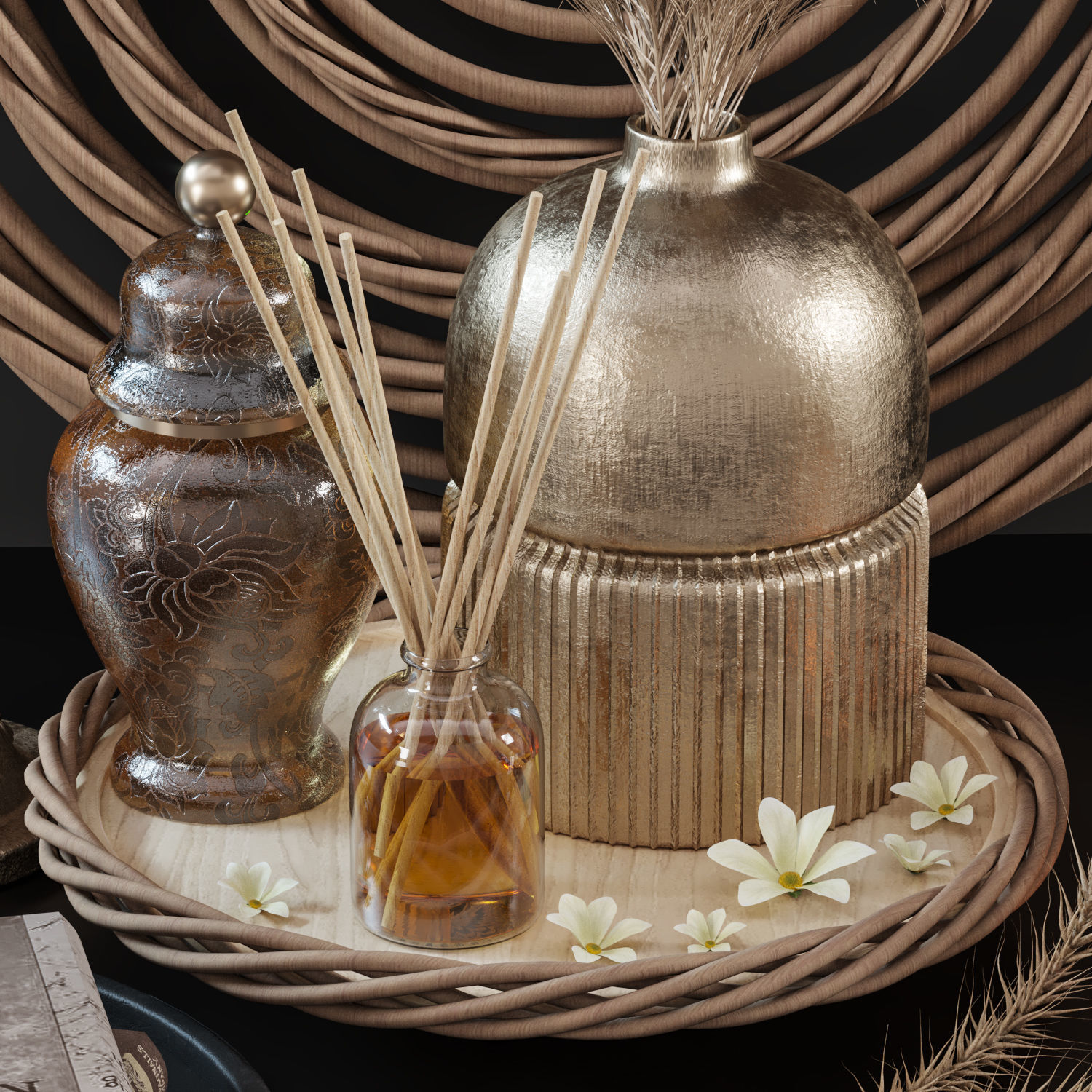 decorative set 13 3D model_2