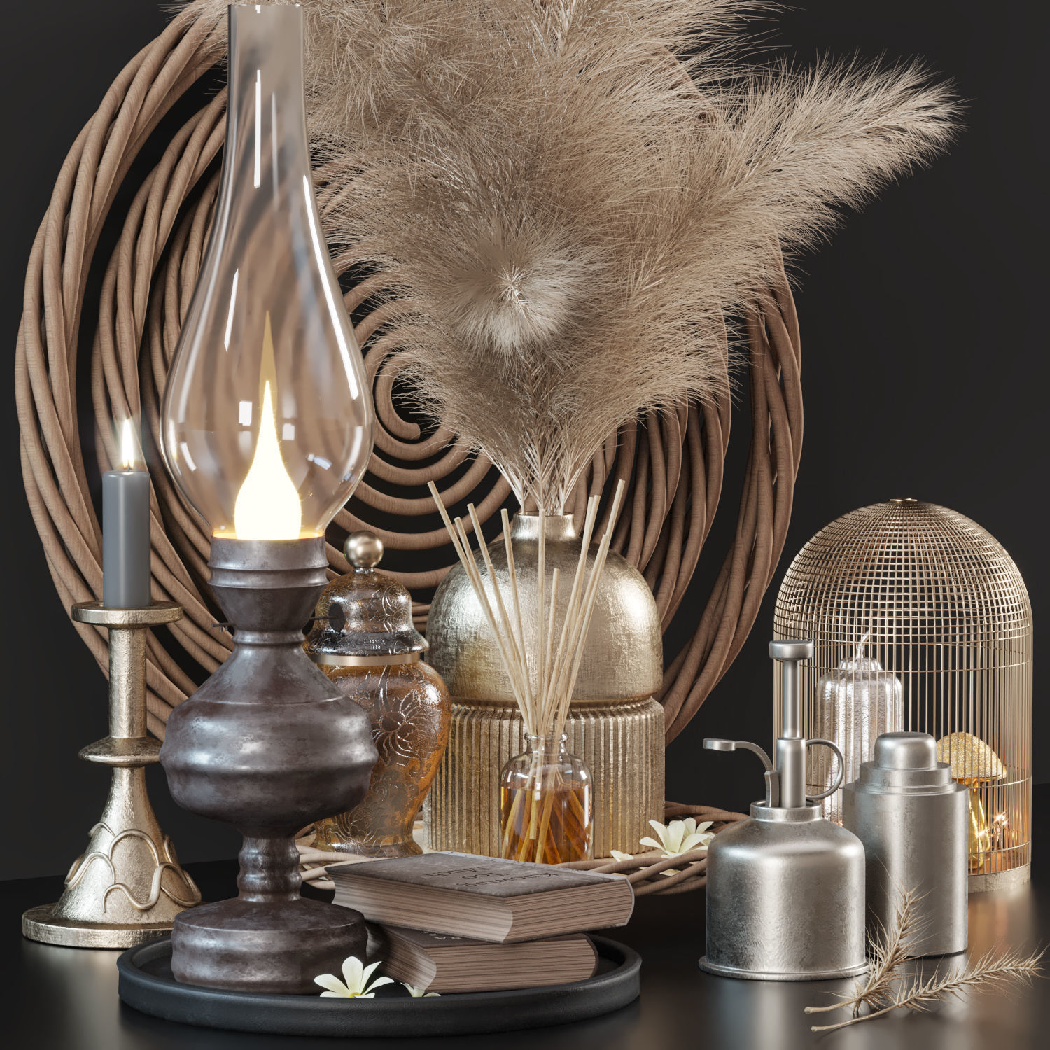 decorative set 13 3D model_3