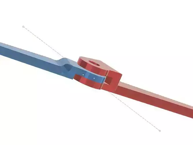 Model airplane hinges variants 3D print model