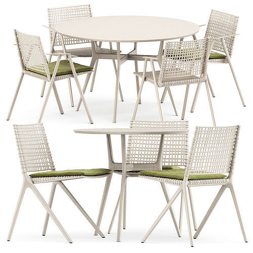 BRANCH CHAIR and BRANCH TABLE by TRIBU 3D model