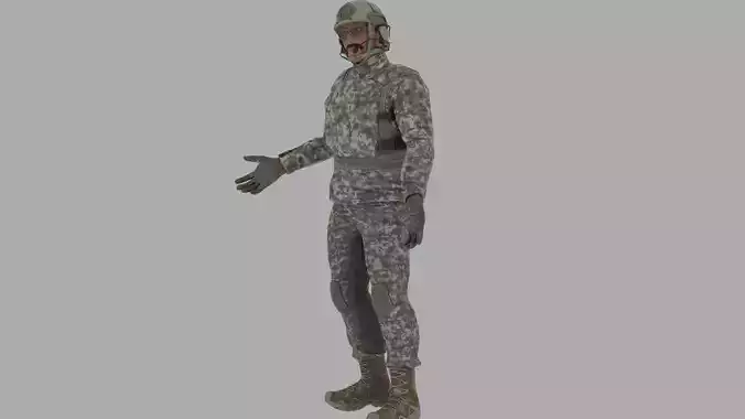 4 Rigged Soldier Pack