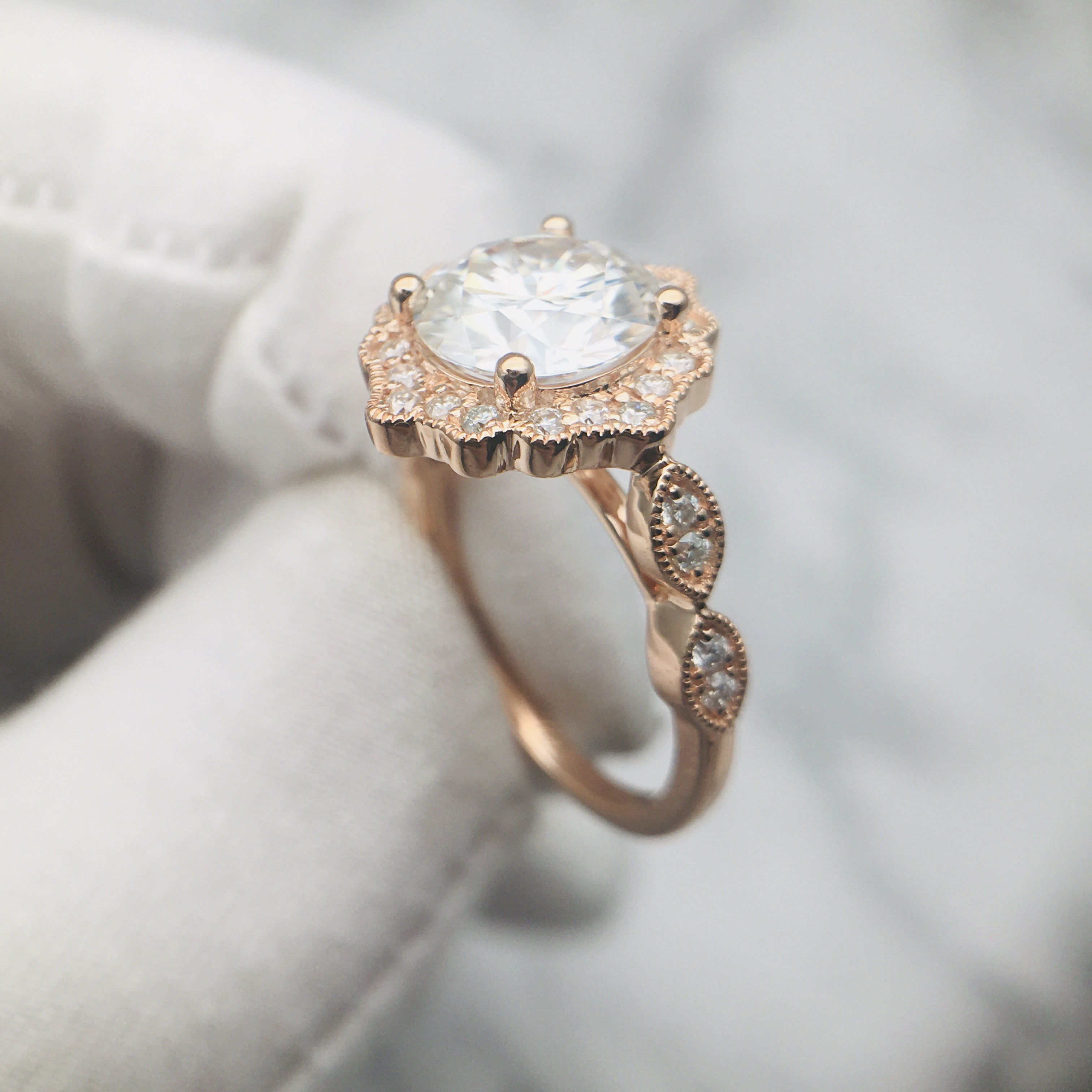 3DM Format Classic sunflower engagement ring for women 3D print model_8