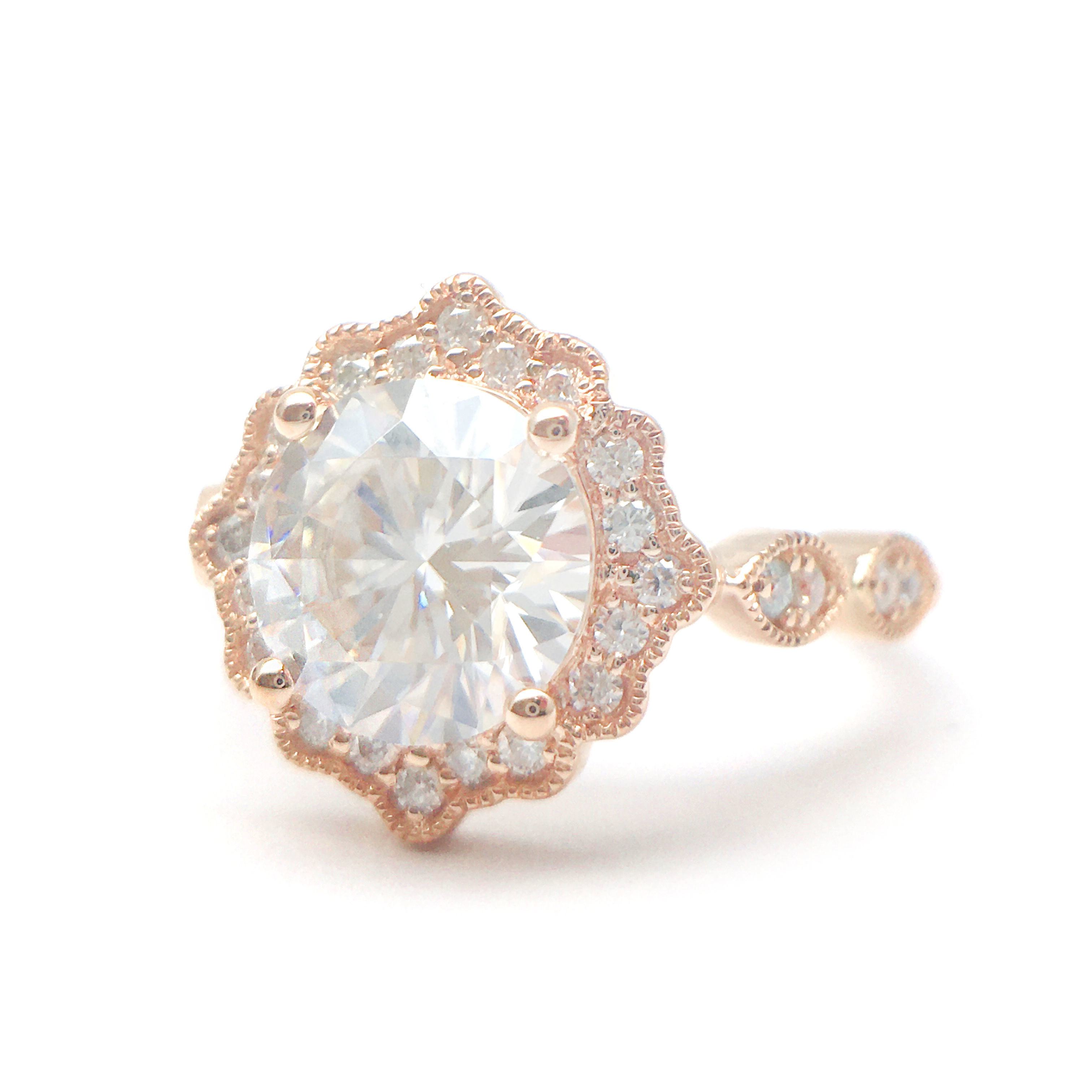 3DM Format Classic sunflower engagement ring for women 3D print model_1