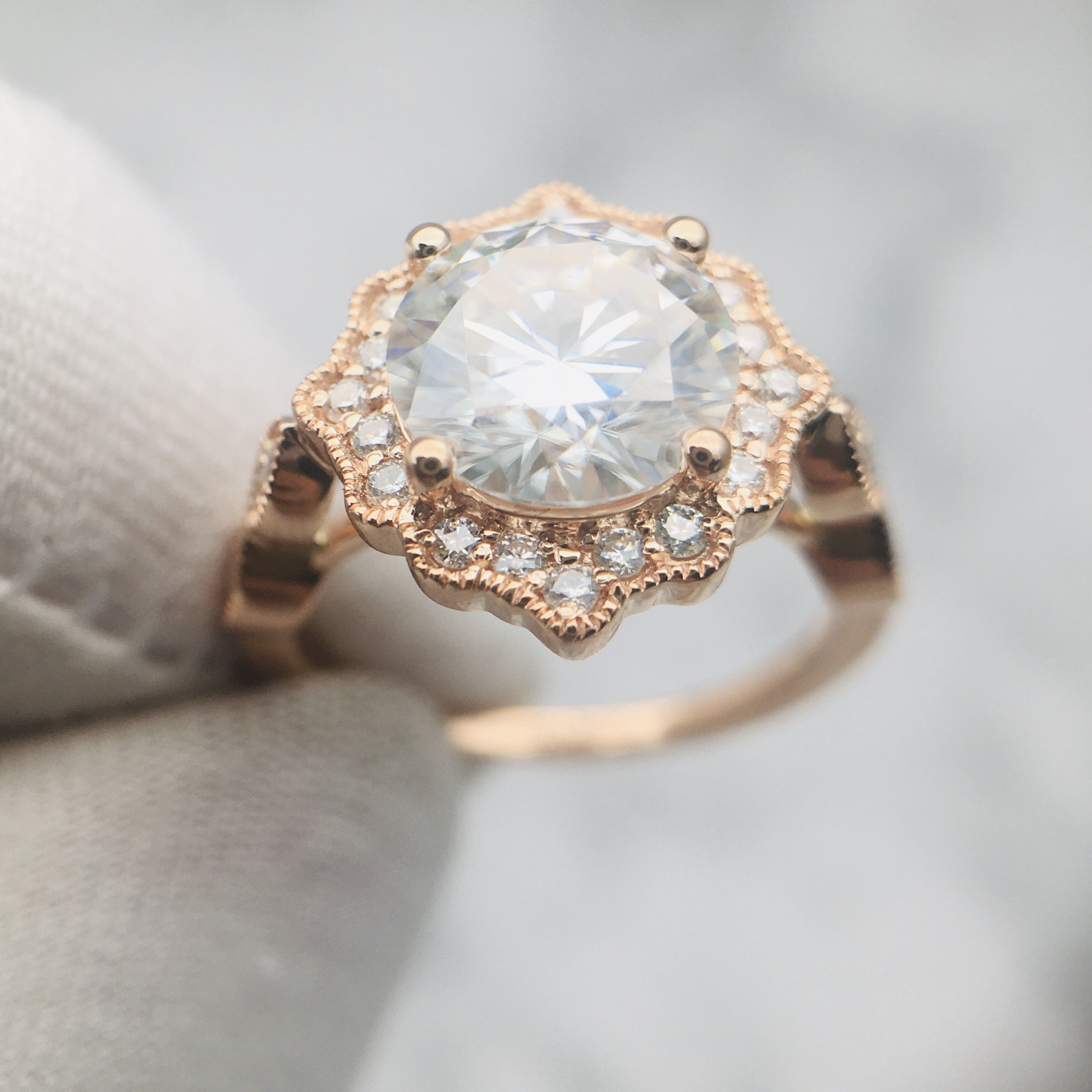 3DM Format Classic sunflower engagement ring for women 3D print model_3