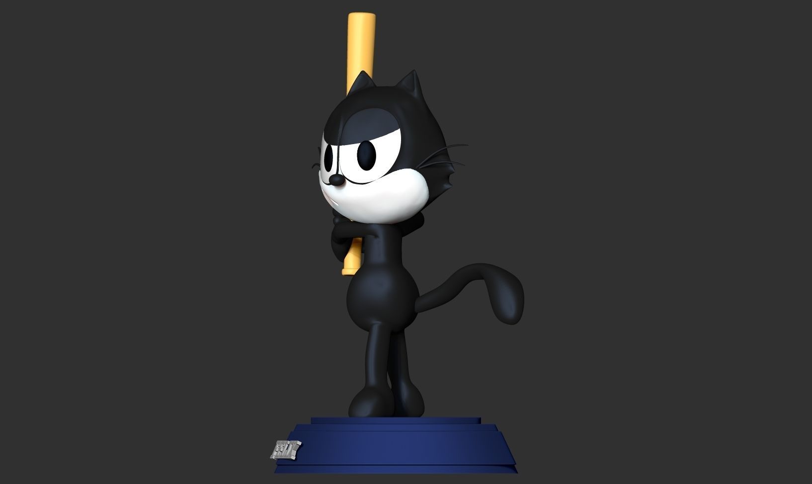 Felix the Cat 3D print model_7