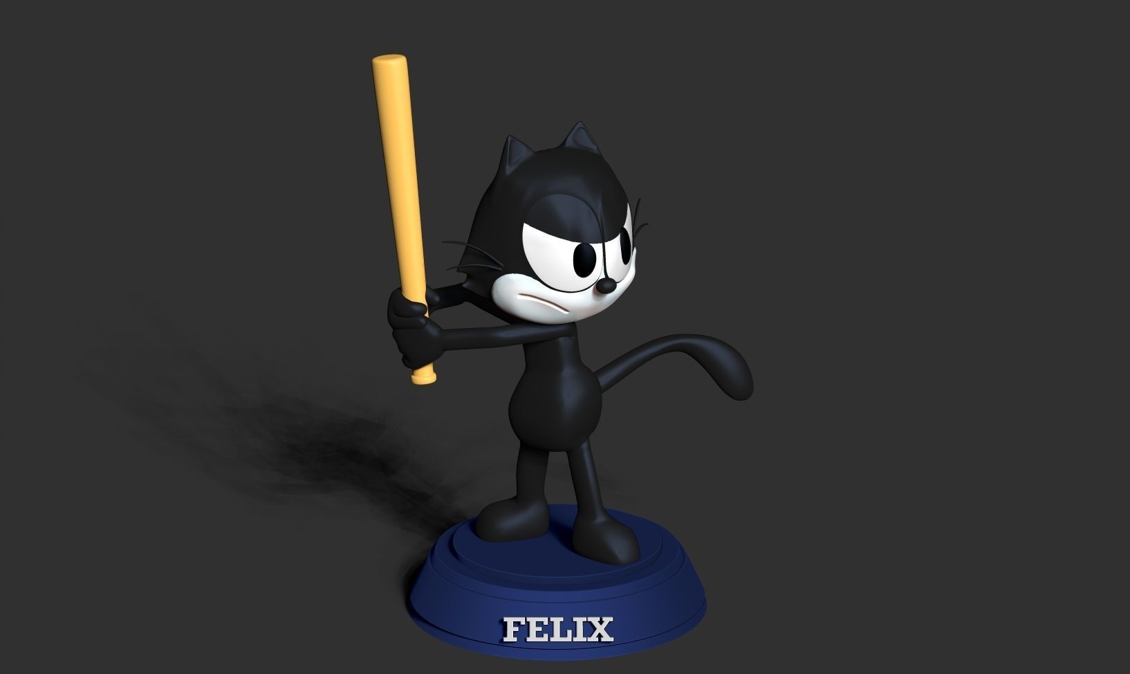 Felix the Cat 3D print model_11