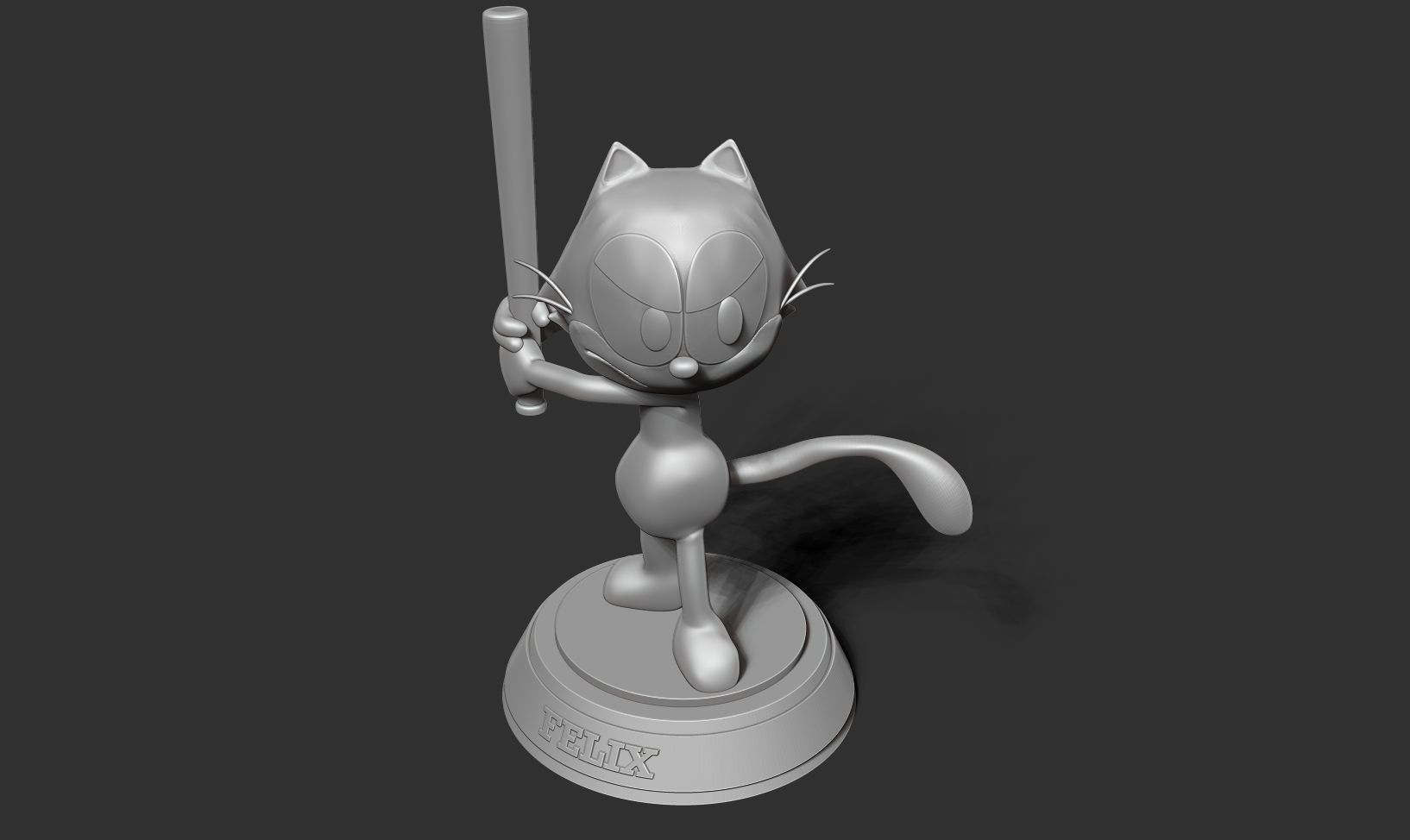 Felix the Cat 3D print model_13