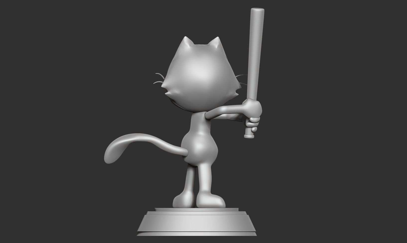 Felix the Cat 3D print model_15