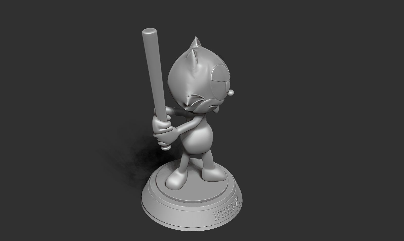 Felix the Cat 3D print model_12