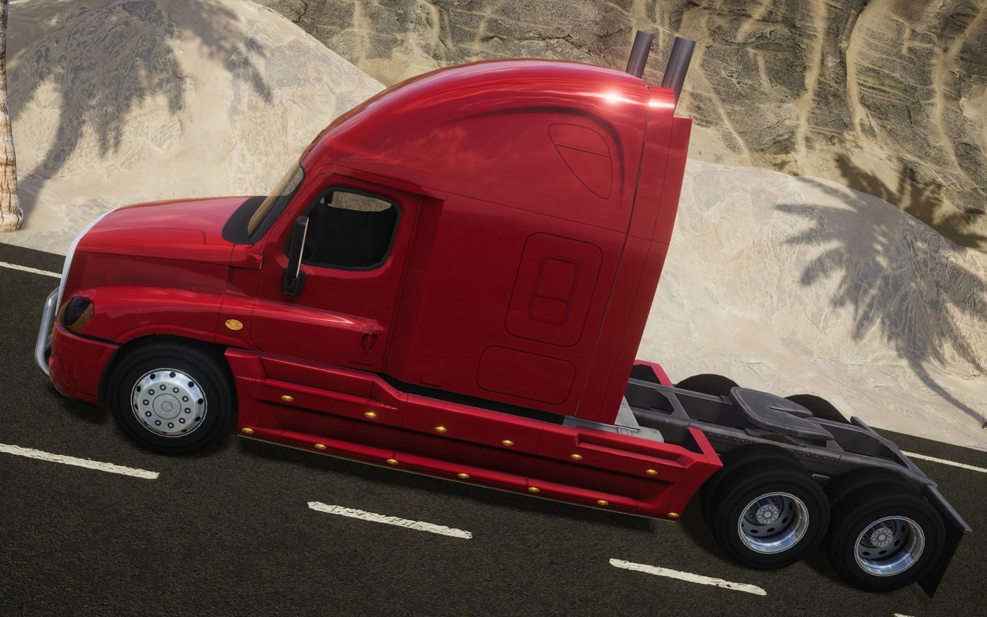 American Truck 1 and upgrades - Mobile Asset Low-poly 3D model_13