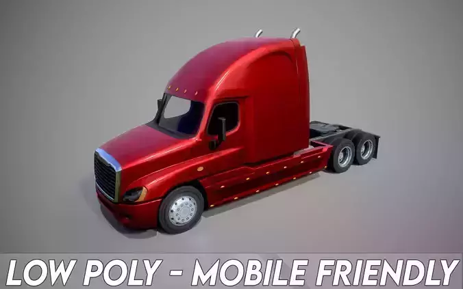 American Truck 1 and upgrades - Mobile Asset Low-poly 3D model