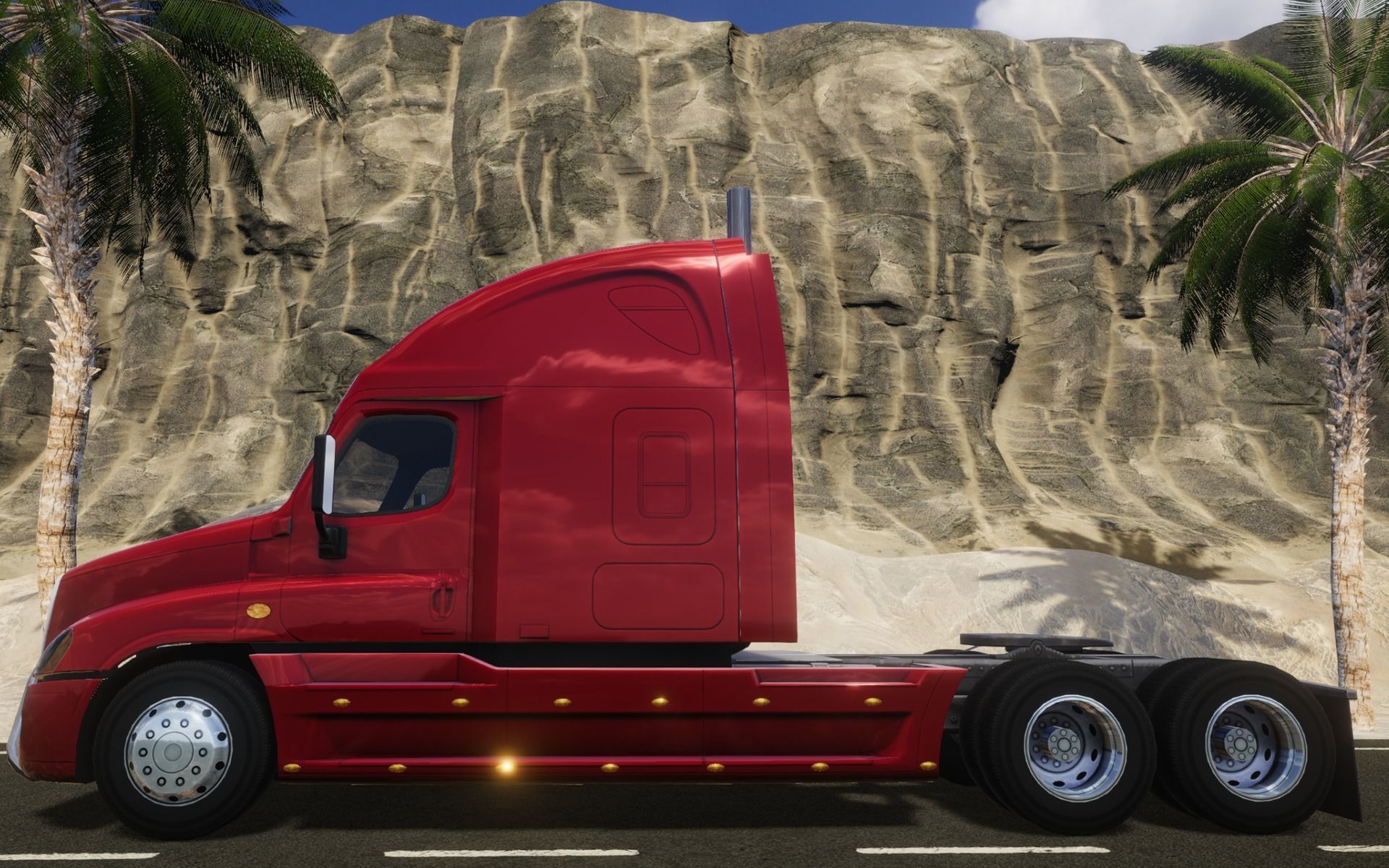 American Truck 1 and upgrades - Mobile Asset Low-poly 3D model_14