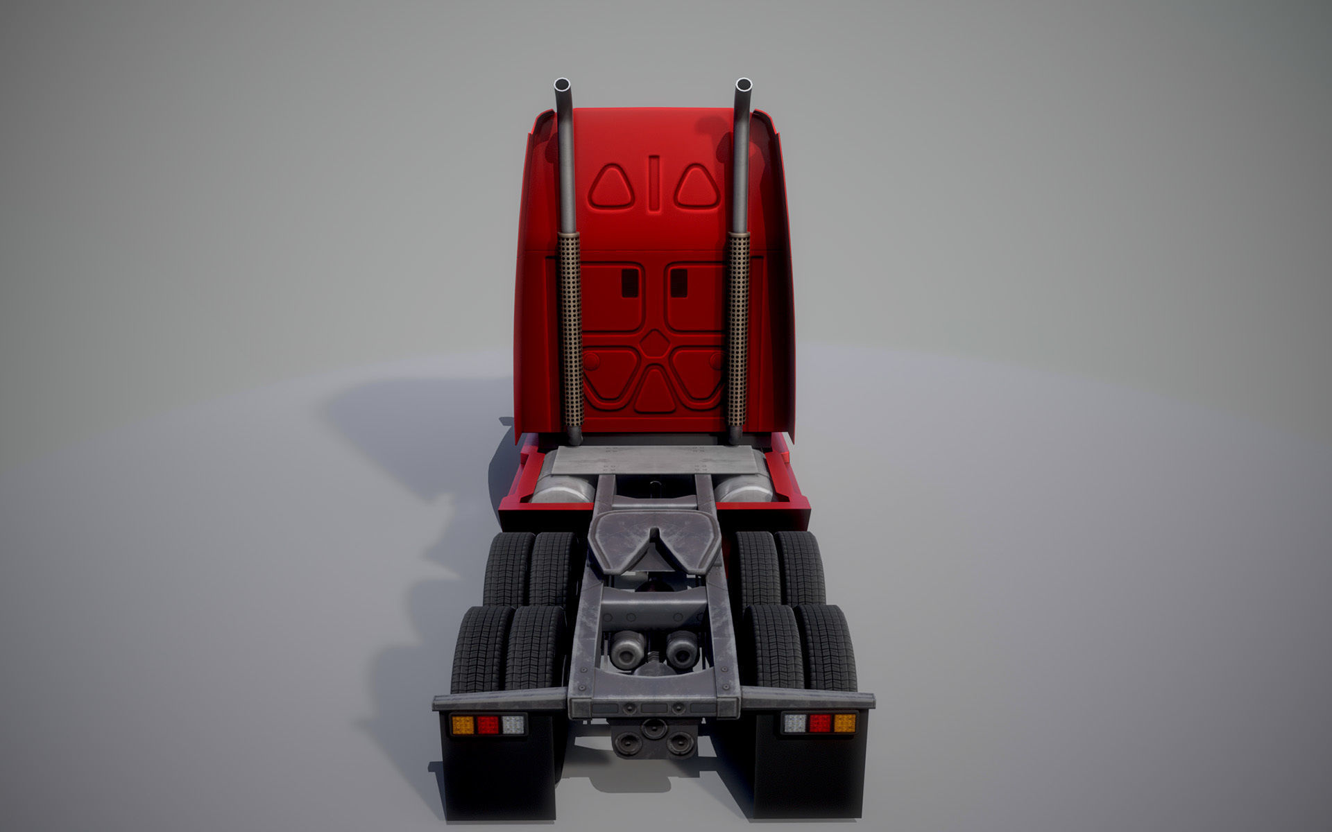 American Truck 1 and upgrades - Mobile Asset Low-poly 3D model_5