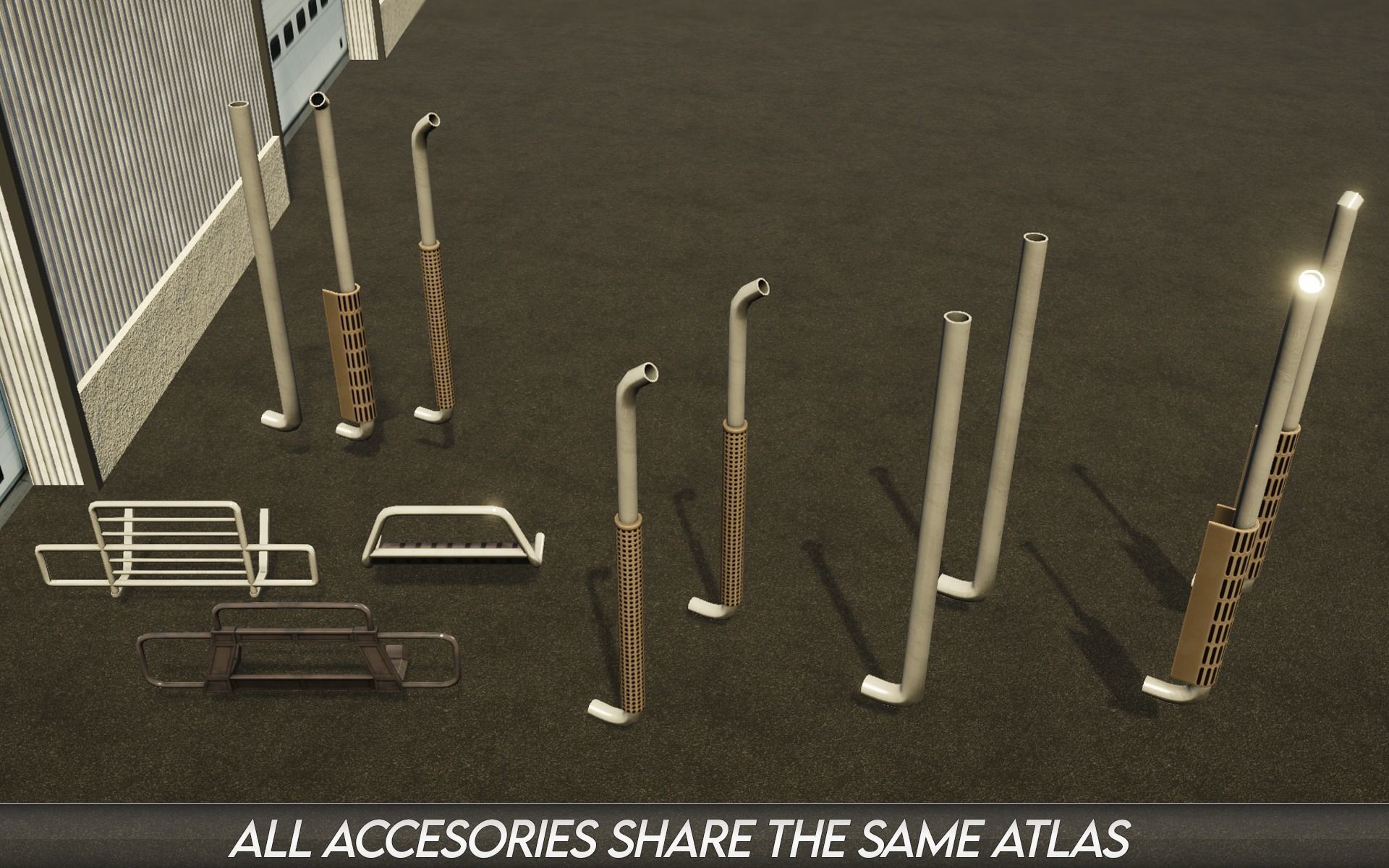 American Truck 1 and upgrades - Mobile Asset Low-poly 3D model_21