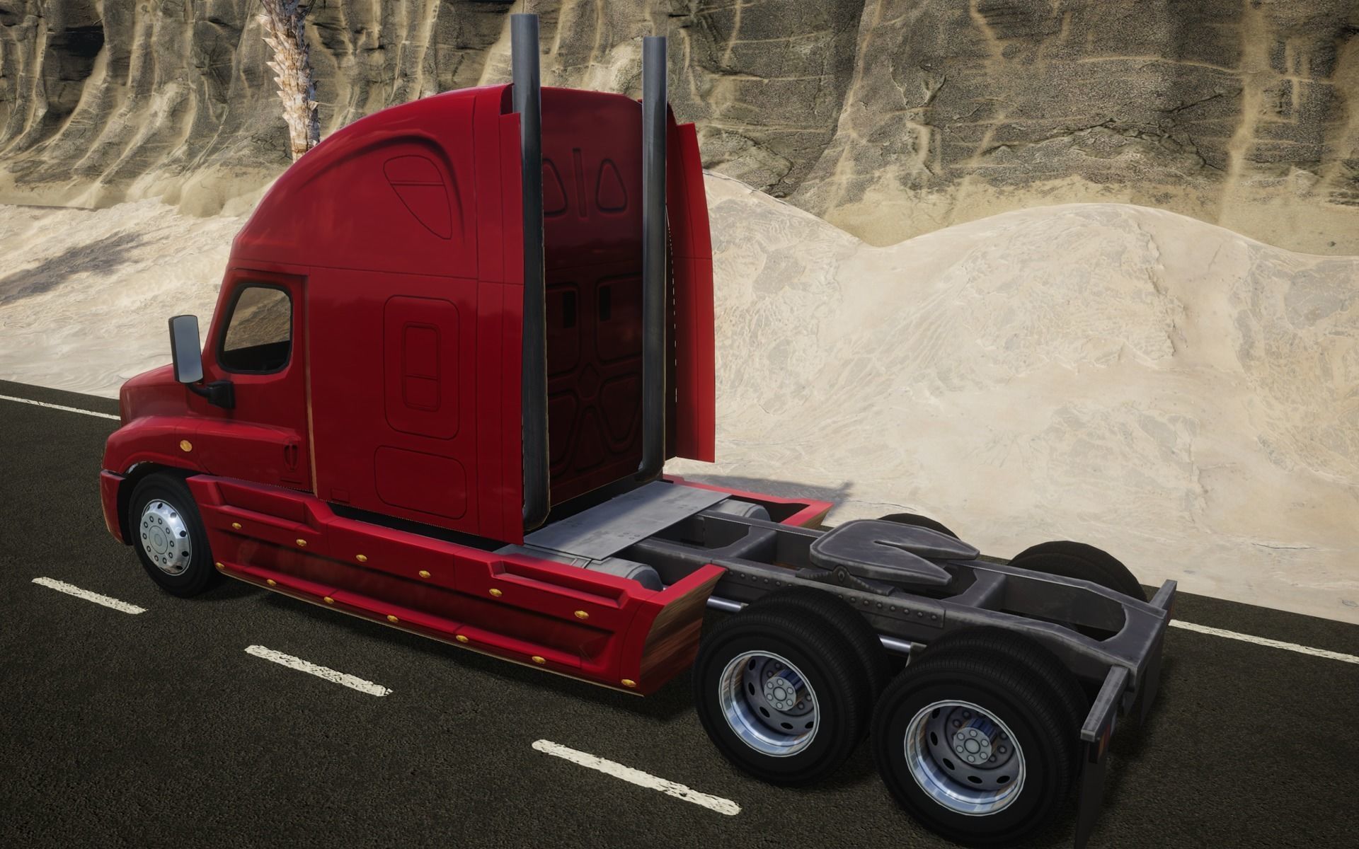 American Truck 1 and upgrades - Mobile Asset Low-poly 3D model_11