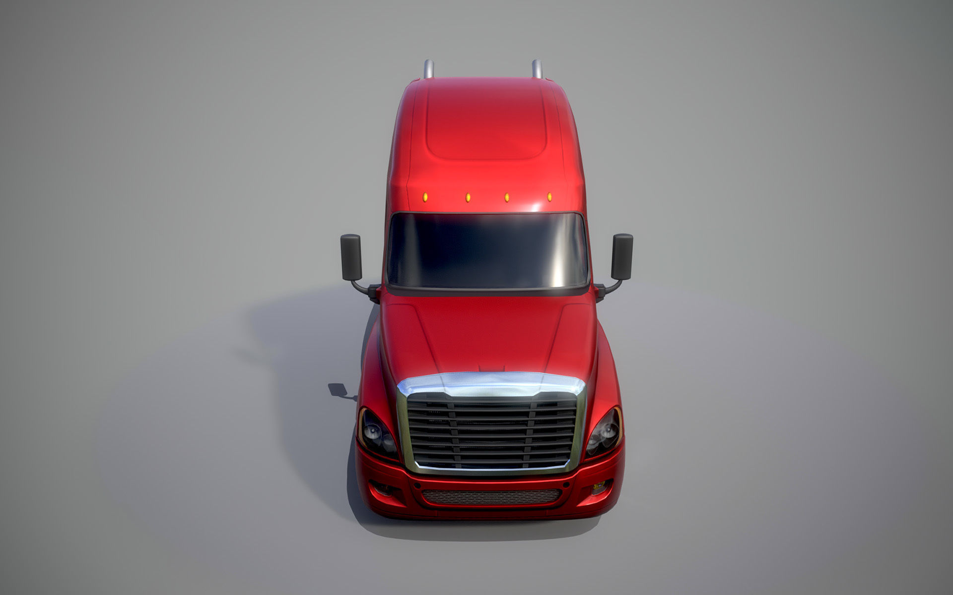 American Truck 1 and upgrades - Mobile Asset Low-poly 3D model_1