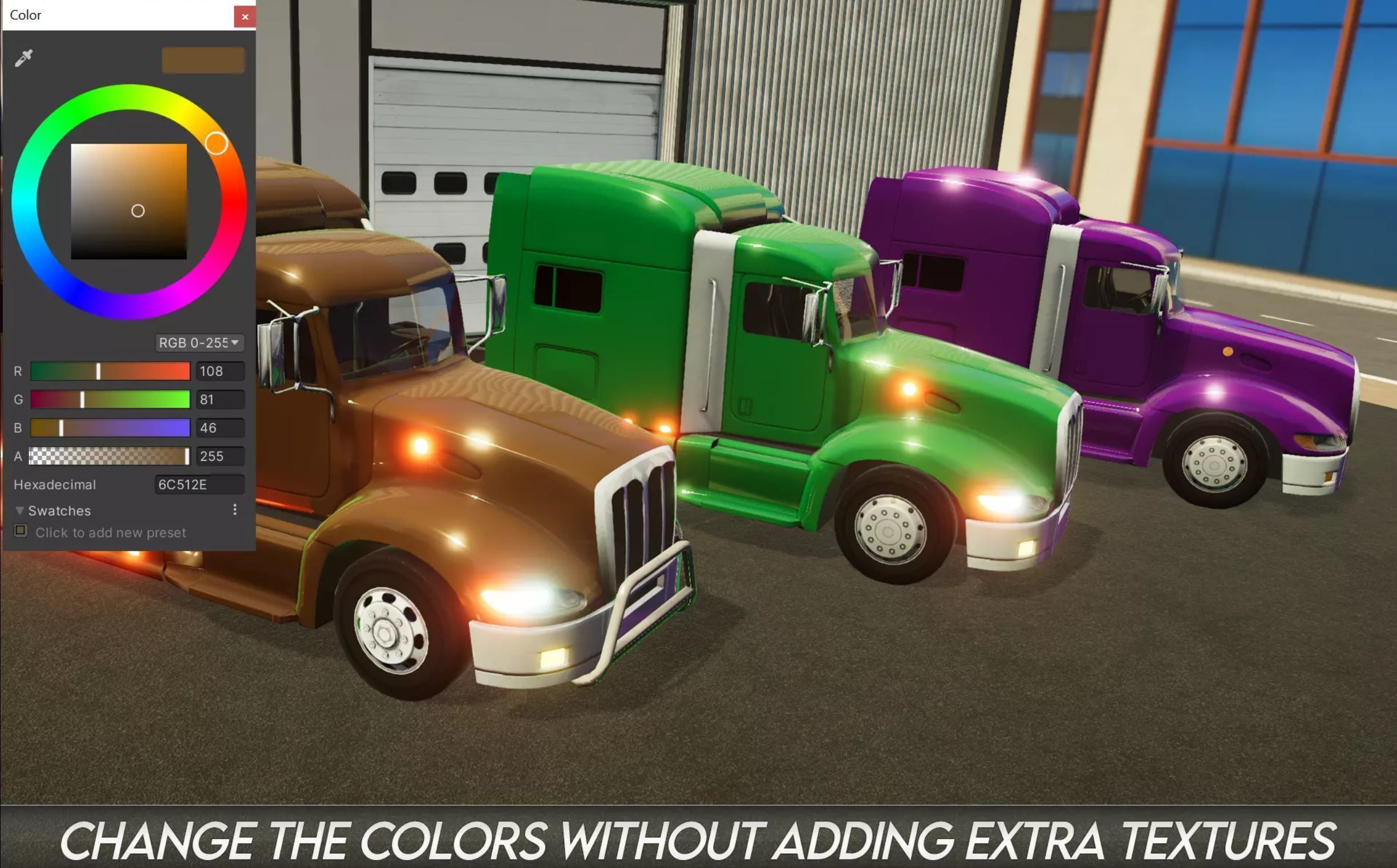 American Truck 1 and upgrades - Mobile Asset Low-poly 3D model_19